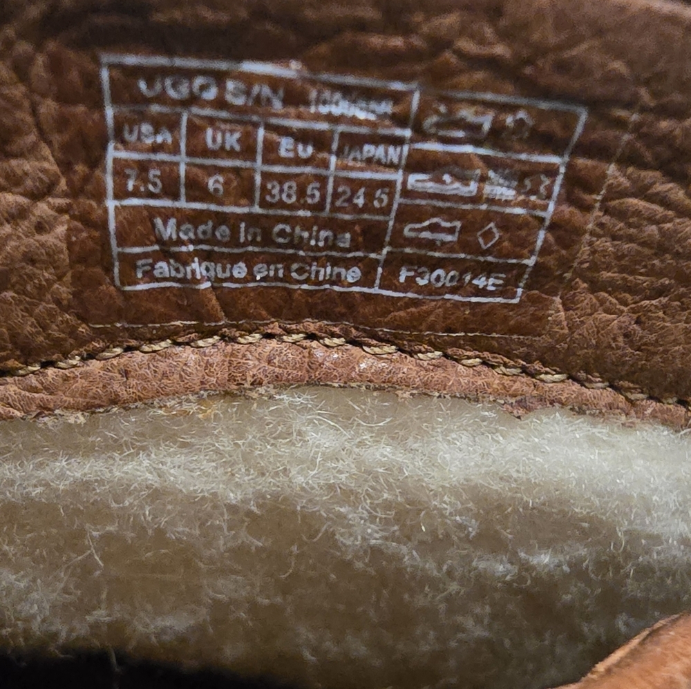 UGG Woman's Leather Charlotte Ankle Boots - Picture 12 of 16